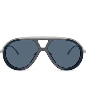 Emporio Armani パイロット サングラス - ブルー