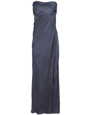 Cortana Elira Draped Dress - Blue