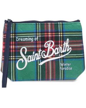 MC2 Saint Barth Pochette Aline À Motif Tartan - Green