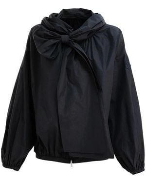 Moncler Bow Hooded Jacket - Black