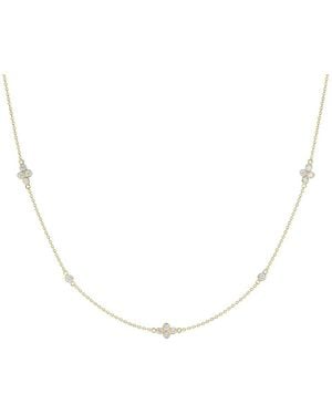 Kwiat Quads Halskette Mit Diamant - Mettallic