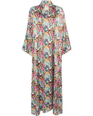 Bambah Kaleidoscopic Kaftan - White