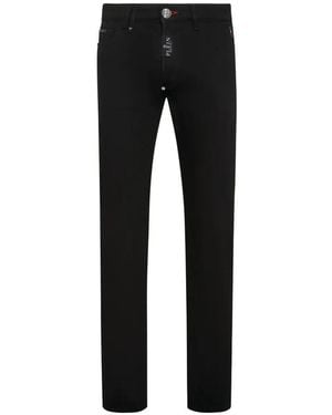 Philipp Plein Straight Supreme Fit Jeans Basic - Black