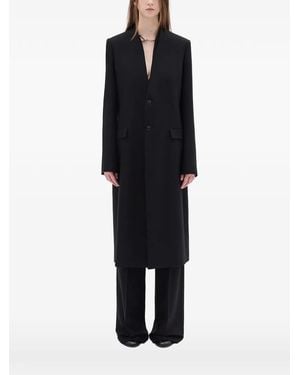 Ann Demeulemeester Abrigo Calico - Negro