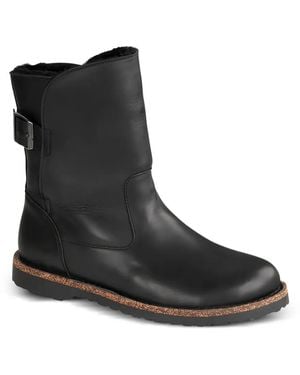 Birkenstock Shearling Leather Uppsala Boots - Black