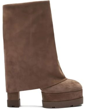 Casadei Botas Nancy con tacón de 120 mm - Marrón
