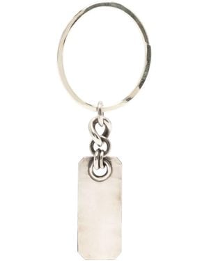 Werkstatt:münchen Sterling Dog Tag Keyring - Weiß