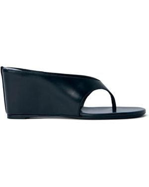 Jude Asymmetrische Yaga Wedge-Sandalen - Blau