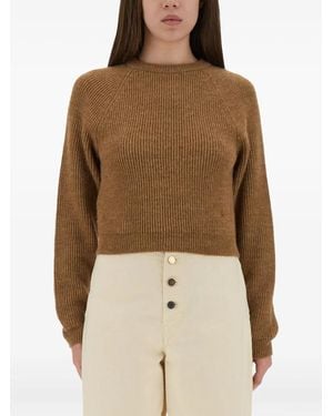 Moschino Round-Neck Sweater - Natural