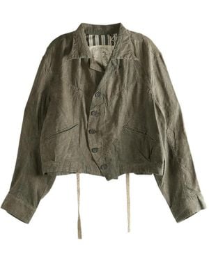 Ziggy Chen Seam-Embellished Jacket - Green