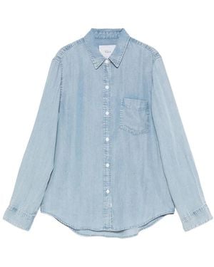 Rails Ingrid Blouse Met Zak En Lange Mouwen - Blauw
