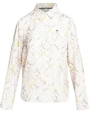 Tommy Hilfiger Logo-Print Pyjama Set - White
