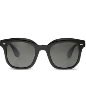 Brunello Cucinelli Nino Square-Toe Sunglasses - Grey