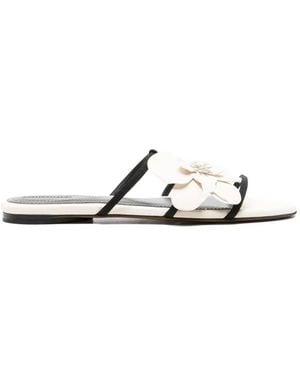 Zimmermann Floral-Detail Sandals - White