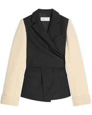 Dries Van Noten Blazer Con Maniche - Nero