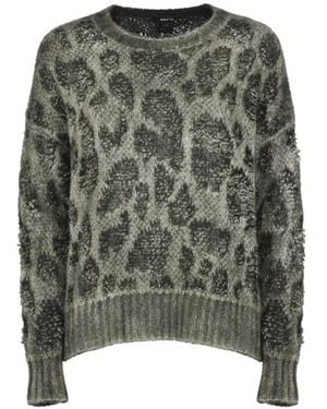 Avant Toi Jersey De Punto Con Motivo De Leopardo - Verde