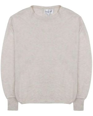 OSCAR THE COLLECTION Drop-Shoulder Jumper - White