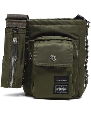 Toga Pocket-Chain Messenger Bag - Green