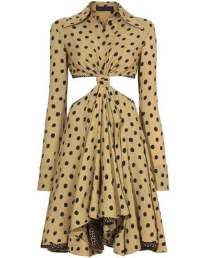 Proenza Schouler ポルカドット シャツワンピース - メタリック
