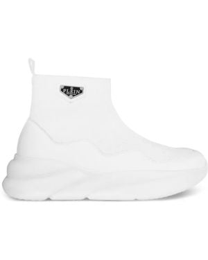 Philipp Plein Runner Sock Skywalker Sneakers - White