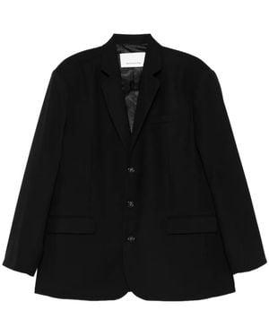 Frankie Shop Gelso Flap-Pocket Single-Breasted Blazer - Black