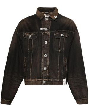 Maison Mihara Yasuhiro Both Sides Front Denim Jacket - Black