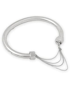 AllSaints Drapiertes Hex-Nut Kettenarmband - Weiß