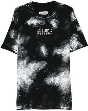 MM6 by Maison Margiela Graphic-Print T-Shirt - Black