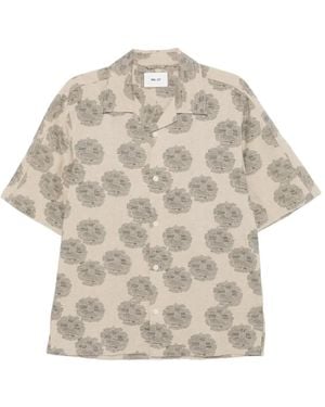 NN07 Ole Floral Shirt - Natural