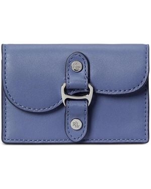 Ralph Lauren Small Tasha Leather Wallet - Blue
