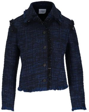 Akris Punto Blazer En Tweed - Blue