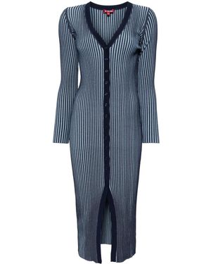 STAUD Shoko Midi Dress - Blue