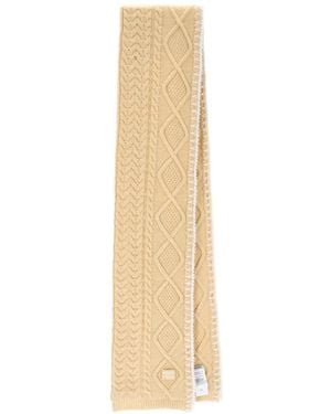 Miu Miu Sciarpa Con Ricamo - Bianco