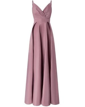 Pinko Cherokee Taffeta Dress With Slit - Purple
