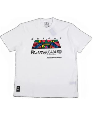 adidas Archive Africa 94 Graphic-Print T-Shirt - White