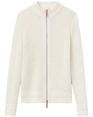 Lafayette 148 New York Zip-front cardigan - Weiß