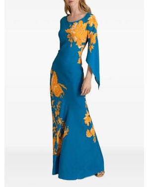 Etro Floral Beach Maxi Dress - Blue