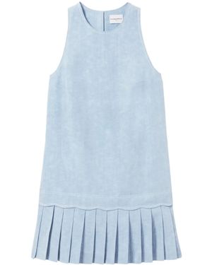 Claudie Pierlot Abito Corto Con Pieghe - Blu