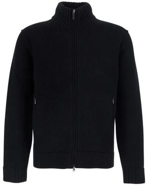 Kangra Vest Van Merinowol Met Rits - Blauw