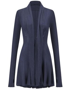 Oude Waag Ribbed Cardigan - Blue
