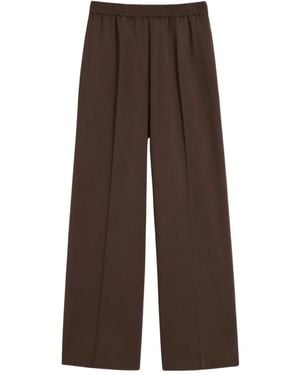 Weekend by Maxmara Pantaloni Con Vita Elasticizzata - Marrone