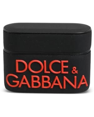 Dolce & Gabbana Étui Pour Airpods À Logo Embossé - Red