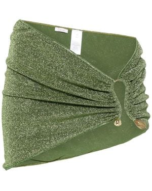 Oséree Minifalda Lumière Con Apliques - Verde