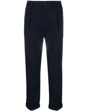 Brunello Cucinelli Cotton Chino Trousers - Blue