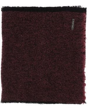 Faliero Sarti Resky Herringbone Scarf - Purple