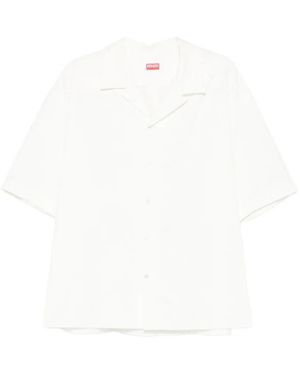 KENZO Tiger' Hawaiian Short Sleeve Shirt - White