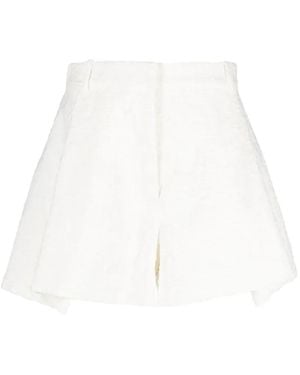 The Mannei Toledo Embroidered Shorts - White