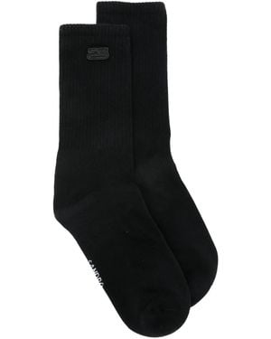 Sandro Logo Patch Socks - Black
