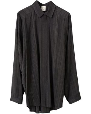Jan Jan Van Essche Striped Buttoned Shirt - Black