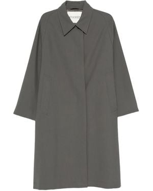 Closed Abrigo con cuello - Gris